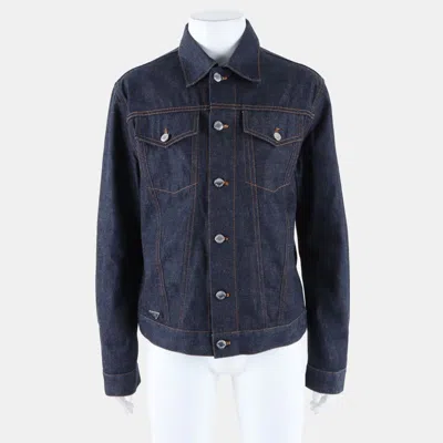 Pre-owned Prada Denim Jacket M In Blue