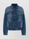 Prada Denim Jacket With Chest Pockets And Long Sleeves