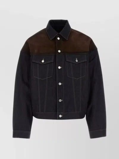 PRADA DENIM JACKET WITH LONG SLEEVES AND CHEST POCKETS