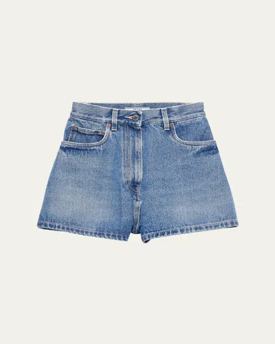 Prada Denim Jean Shorts In Blue