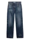 Prada Five Pocket Jeans In Washed Denim In Blue