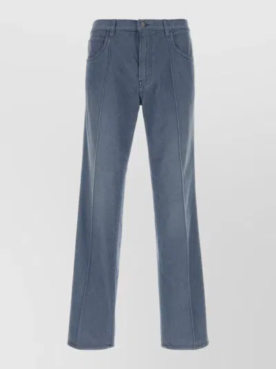 Prada Denim Jeans Trousers Belt Loops Pockets In Blue