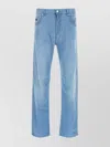 Prada Denim Jeans With Belt Loops And Straight Leg In Blue
