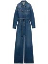 Prada Denim Jumpsuit In Blue