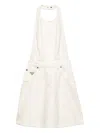 Prada Denim Halterneck Mini Dress