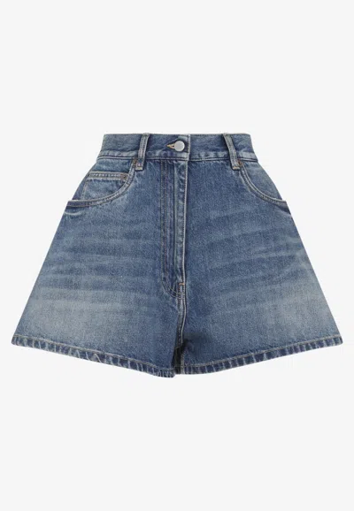 Prada Denim Mini Shorts