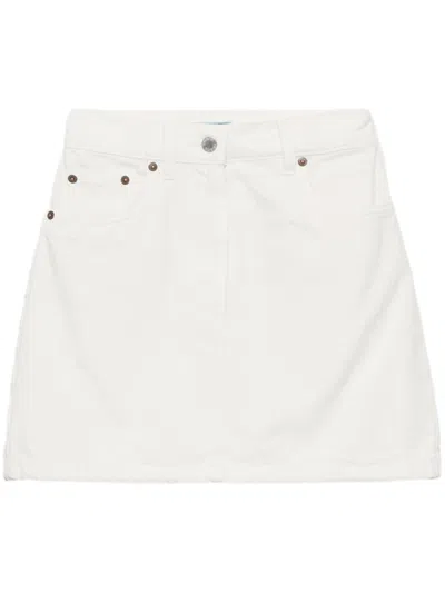 PRADA DENIM MINI SKIRT