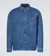 Prada Blue Denim Shirt In Blue
