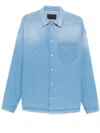Prada Klassisches Jeanshemd In Blau