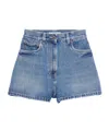 Prada High-rise Patch-pocket Denim Shorts