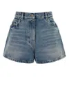 Prada Denim Shorts In Blue