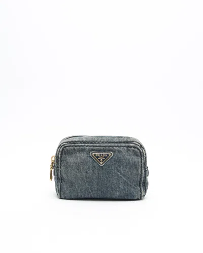 Prada Denim Kulturbeutel