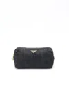 Prada Denim Toiletry Pouch In Blue