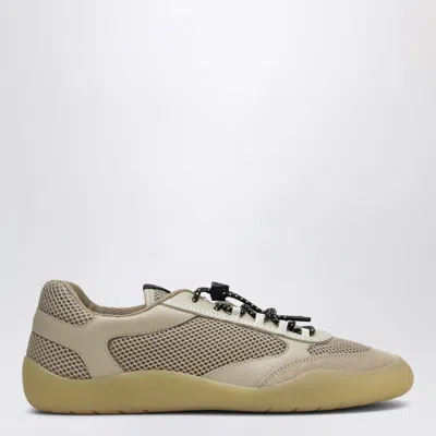 Prada Desert-tone Speedrock Mesh Trainers In Brown