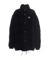 Prada Detachable-sleeve Puffer Jacket In Black
