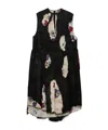 Prada Devore Georgette Dress In Black