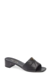 Prada Diagram Slide Sandal In Nero