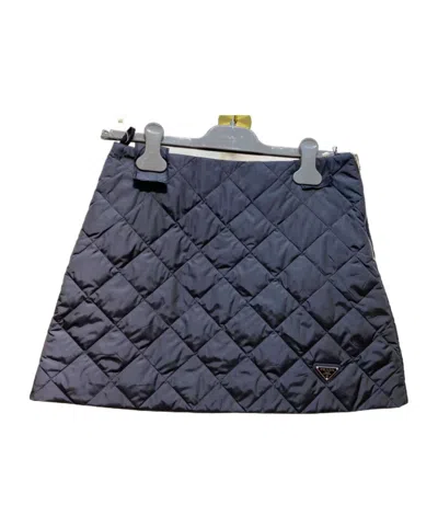 PRADA LIGHTWEIGHT, QUILTED RE-NYLON MINISKIRT