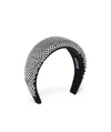 Prada Crystal-embellished Satin Maxi Headband In Black