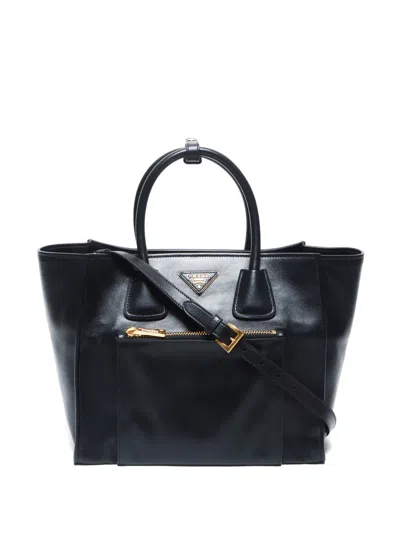 Pre-owned Prada Dino Handbag In Black