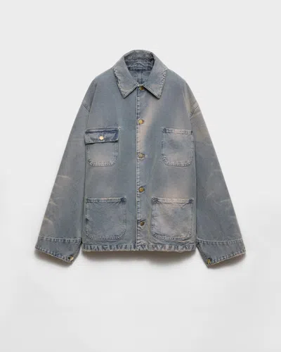 PRADA BLOUSONJACKE AUS CANVAS IN USED-OPTIK