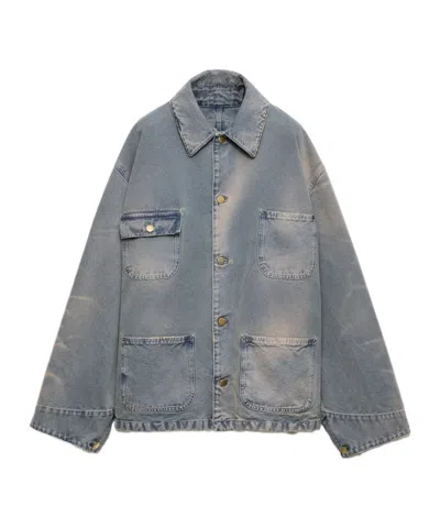 PRADA PRADA BUTTON-UP DENIM JACKET