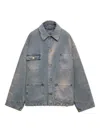 Prada Jacke Im Distressed-look