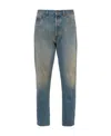 Prada Distressed-effect Straight-leg Jeans In Blue