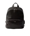 Prada Distressed Nappa Leather Backpack In Brown