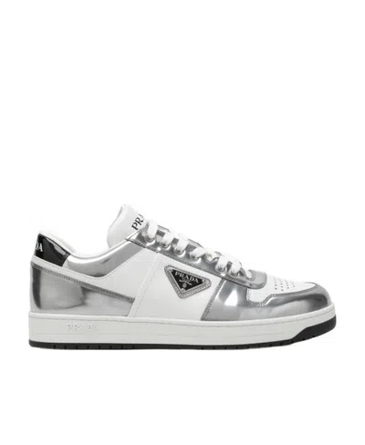PRADA DOWNTOWN LEATHER SNEAKERS