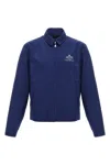 Prada Logoed Jacket In Blue