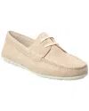 Prada Dnu Fw24  Embossed Suede Driving Shoe In Brown
