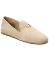 Prada Dnu Inv  Logo Suede Loafer