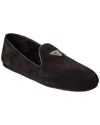 Prada Dnu Inv  Logo Suede Loafer
