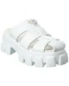 Prada Monolith Rubber Mules In White