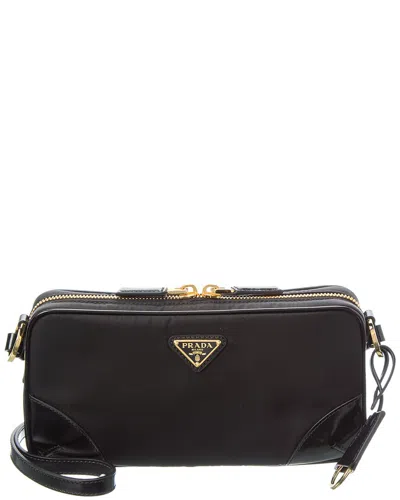 Prada Dnu Inv  Re-edition Chaine Nylon & Leather Shoulder Bag