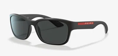 Pre-owned Prada Dolce & Gabbana Dg 6197 Shiny Black/grey (501/87) Sunglasses In Gray