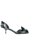 Prada Scarpe Con Tacco In Pelle Bicolor  Donna In Multi