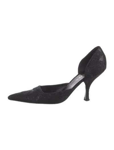 Pre-owned Prada D'orsay Pumps In Black