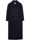 PRADA DOUBLE-BREASTED CASHGORA COAT