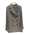 Prada Double-breasted Casual Jacket In Black