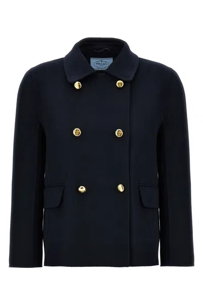 PRADA PRADA DOUBLE-BREASTED COAT