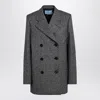 Prada Double-breasted Jacket In Prince Of Wales Women