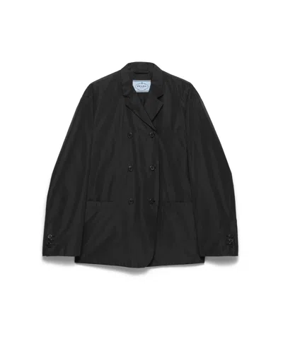 PRADA DOPPELREIHIGE JACKE AUS TECHNISCHEM TAFT