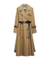 Prada Double-breasted Cotton Twill Trench Coat In Rope Ash