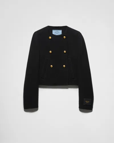 PRADA DOPPELREIHIGE JACKE AUS TWILL