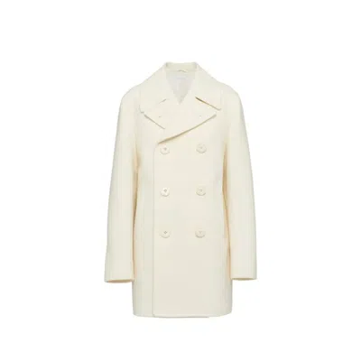 PRADA DOUBLE-BREASTED WOOL COAT