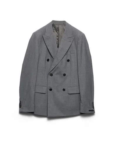 PRADA DOPPELREIHIGE JACKE AUS WOLLE