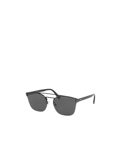 Prada Double Bridge Sunglasses In Gray