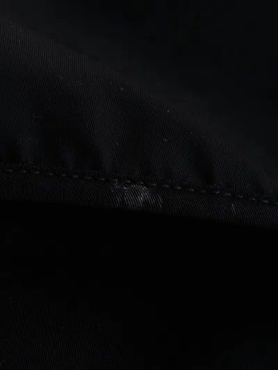 Pre-owned Prada Double Buckle Tessuto Medium Backpack In Black